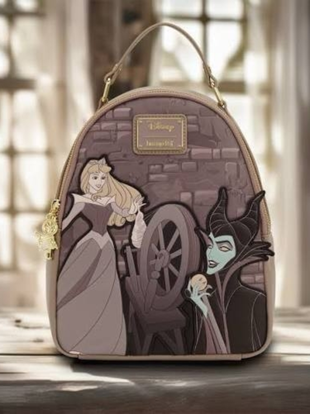Disney x Loungefly Aurora & Maleficent Mauve Mini Backpack